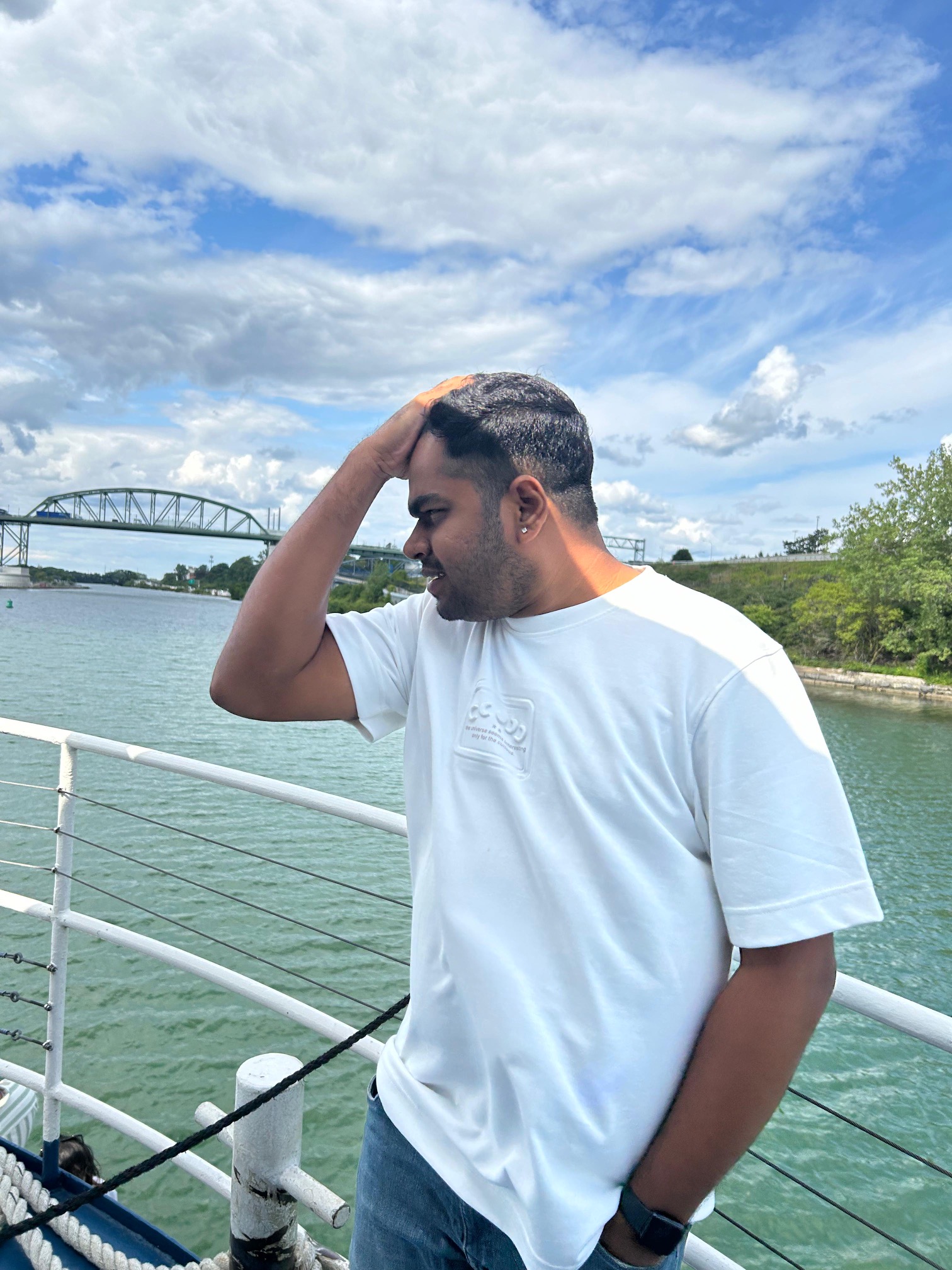 Chetan by the waterfront